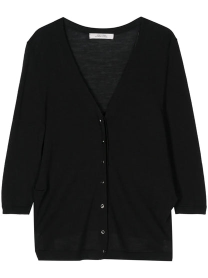 Refined Essentials Fine-Ribbed Cardigan