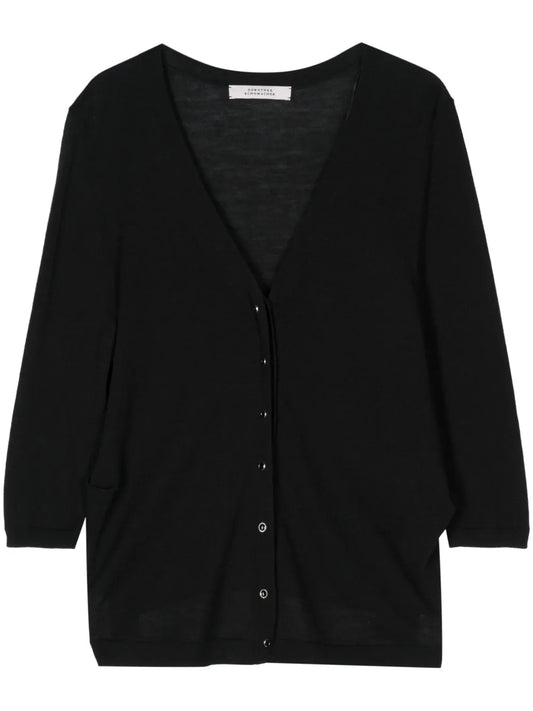 Refined Essentials Fine-Ribbed Cardigan