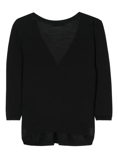 Refined Essentials Fine-Ribbed Cardigan