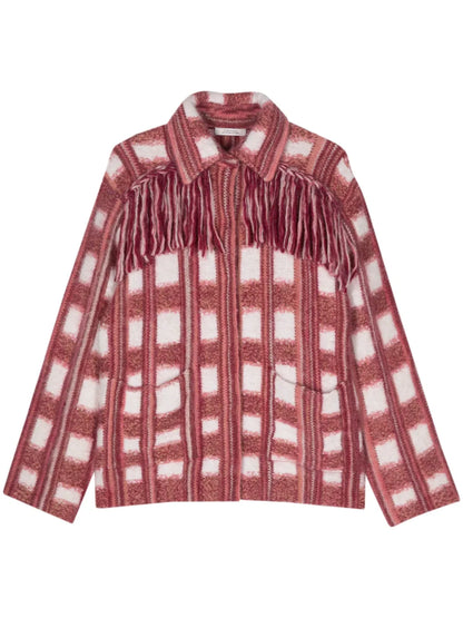 Fringe-Detail Cardigan