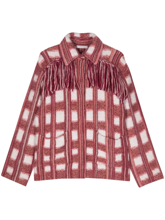 Fringe-Detail Cardigan