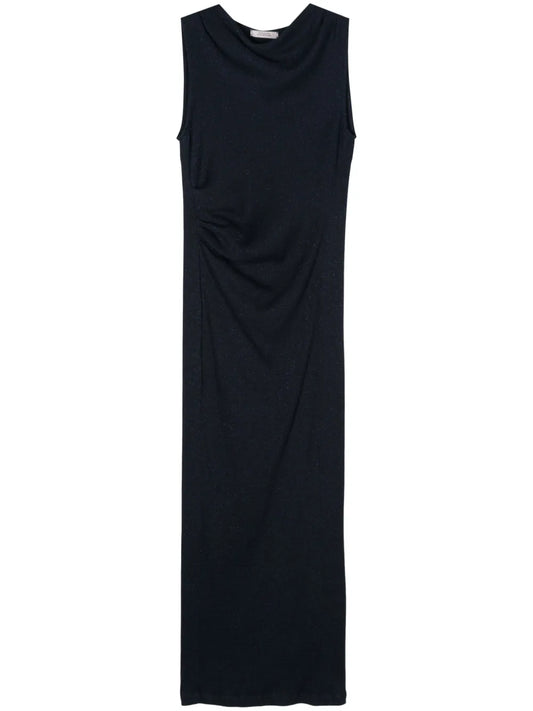 Draped-Detail Dress