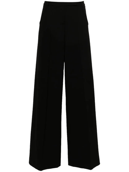 Seam-Detail Wide-Leg Trousers