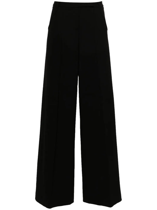 Seam-Detail Wide-Leg Trousers