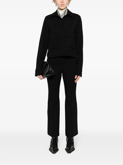 Flared Cropped Trousers