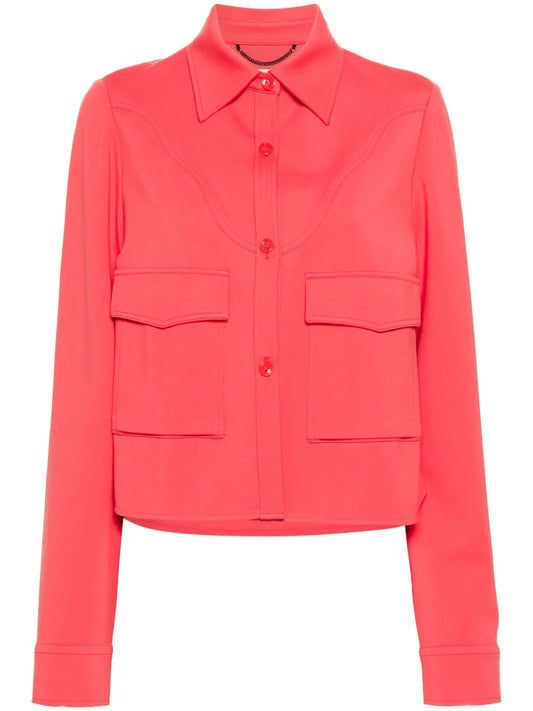 Yoke-Detail Shirt Jacket