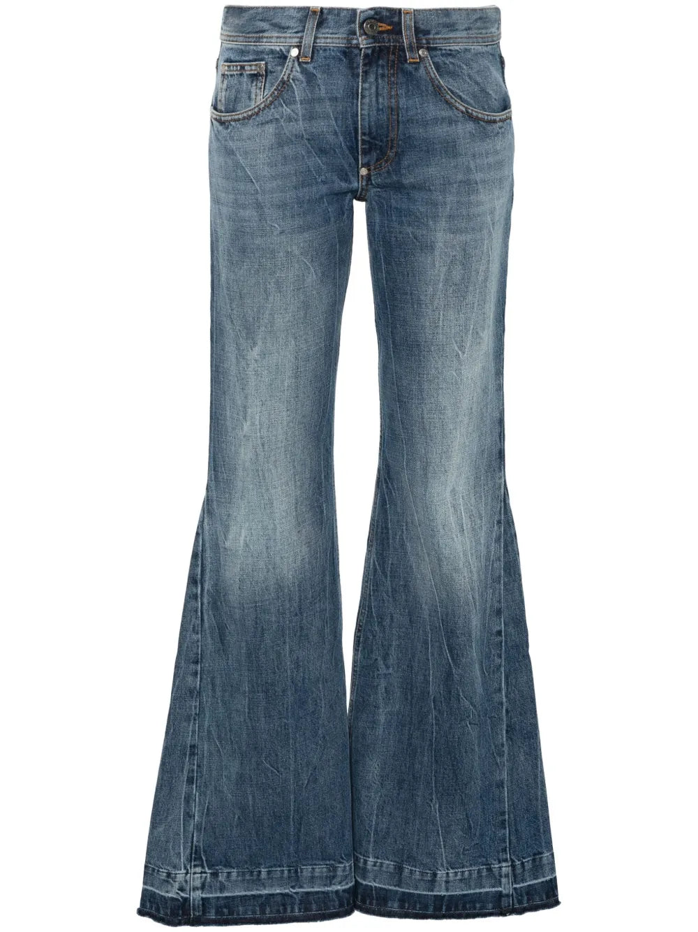 Mid-Rise Flared Jeans