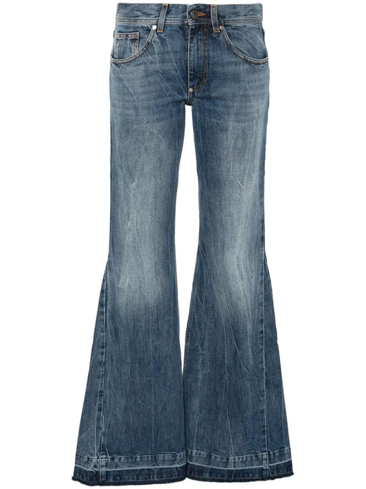 Mid-Rise Flared Jeans