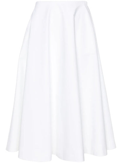 Poplin Midi Skirt
