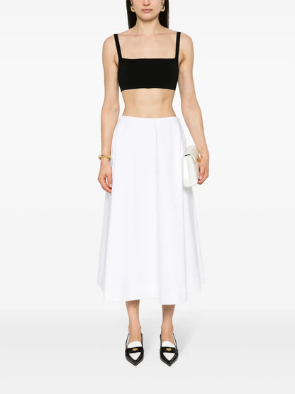 Poplin Midi Skirt