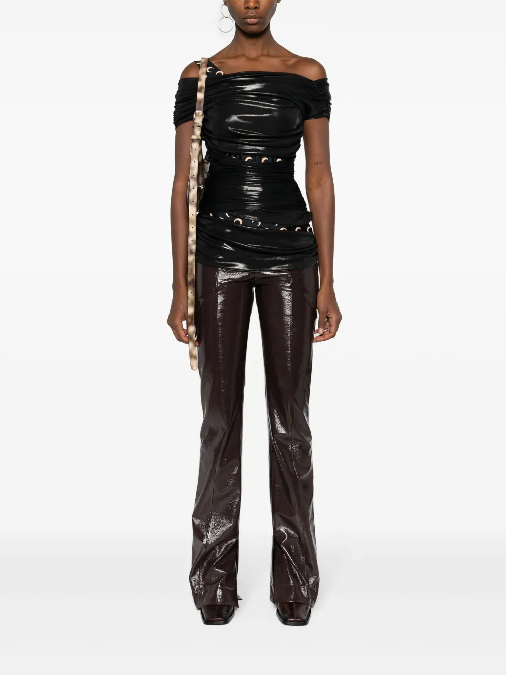 Moonogram-Pattern Top