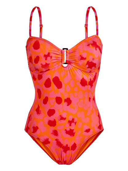 Lucette Abstract-Print Swimsuit