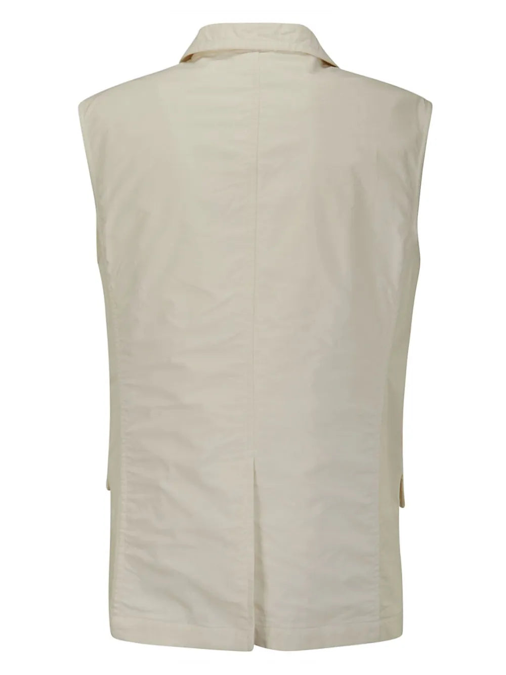 Patchwork-Design Single-Breasted Vest