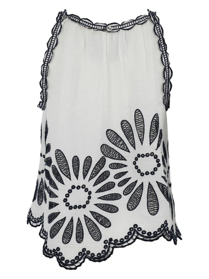 Julie Embroidered Cotton Top