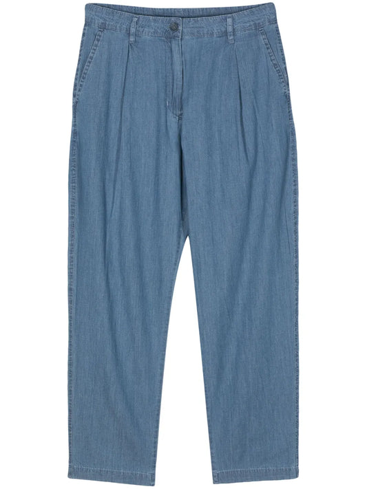 Chambray Tapered Trousers