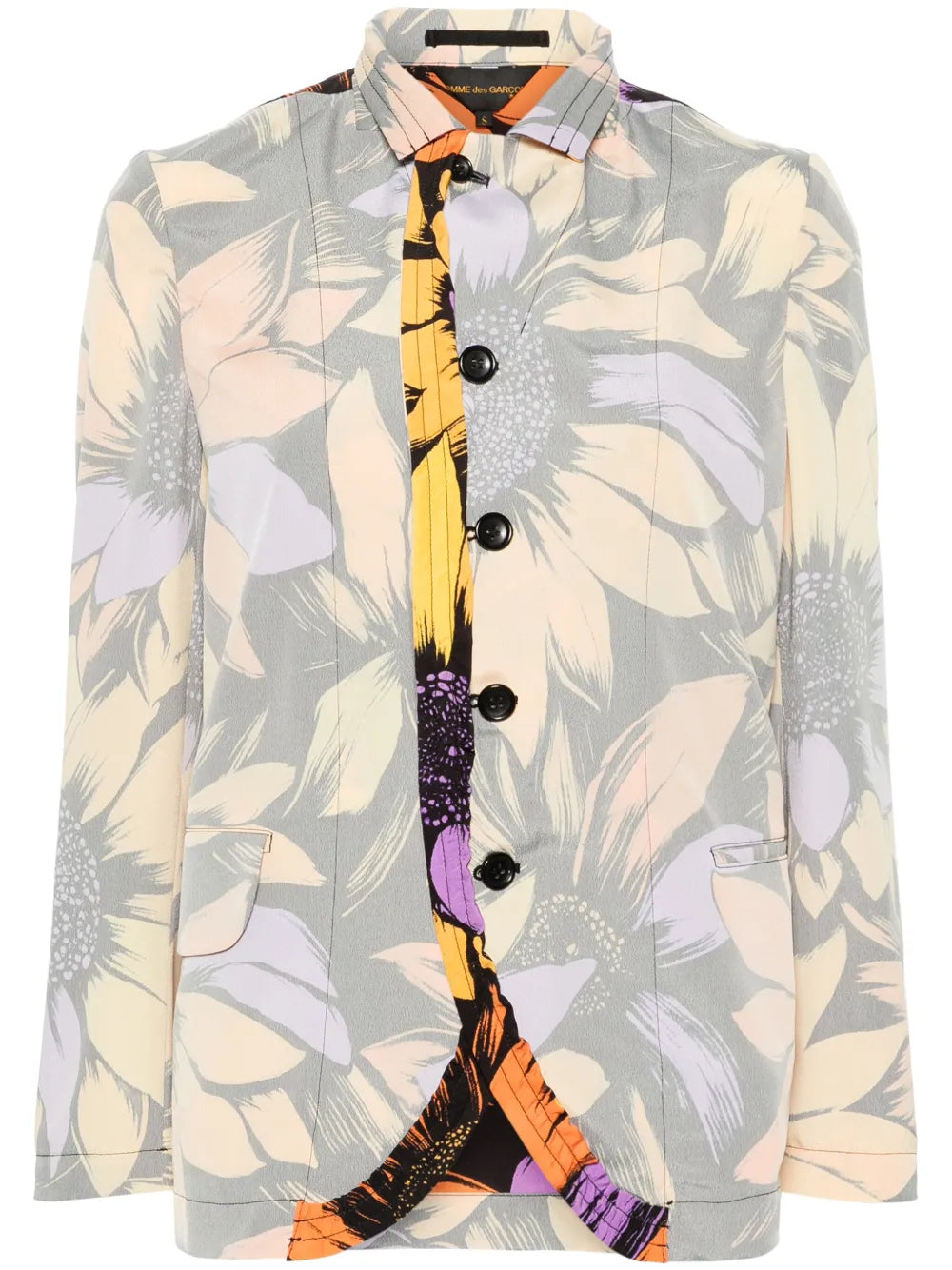 Floral Crepe Blazer