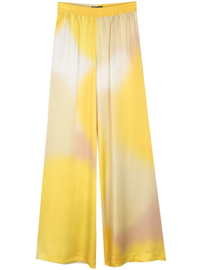 Silk Wide-Leg Trousers