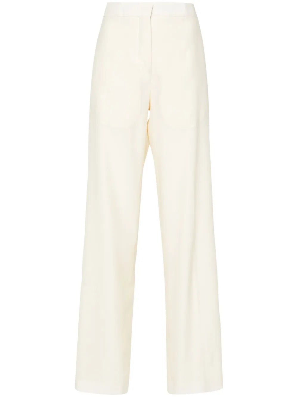Pressed-Crease Straight Trousers