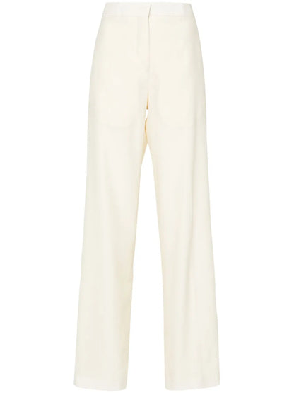 Pressed-Crease Straight Trousers