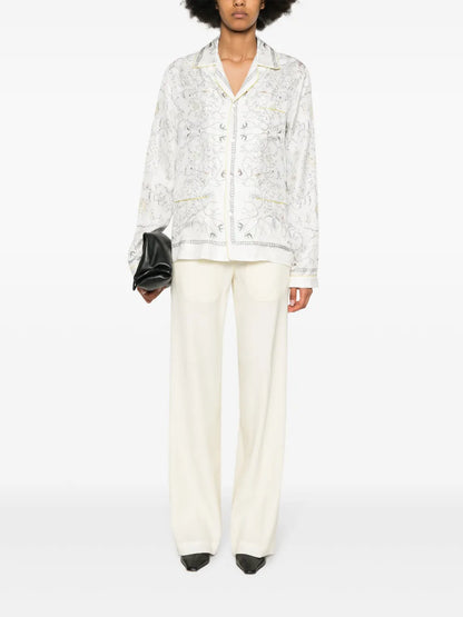 Pressed-Crease Straight Trousers