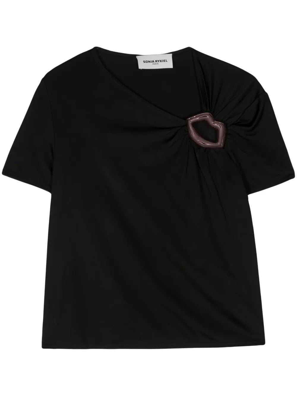 Mouth-Detail Jersey T-Shirt