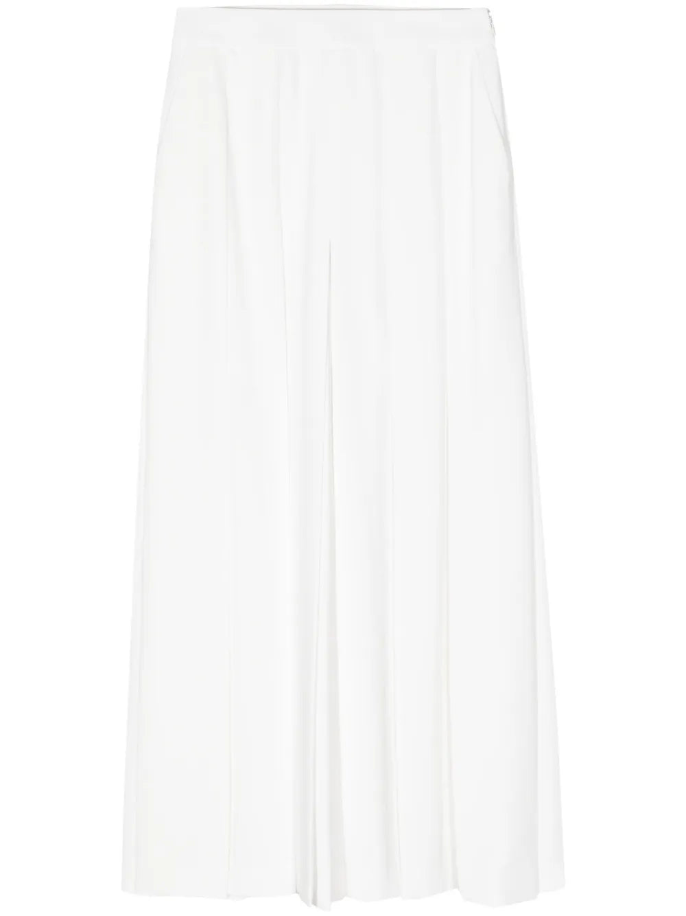 Pleated Wide-Leg Trousers