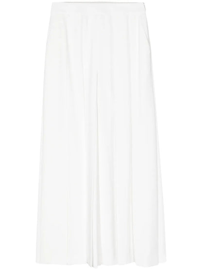 Pleated Wide-Leg Trousers