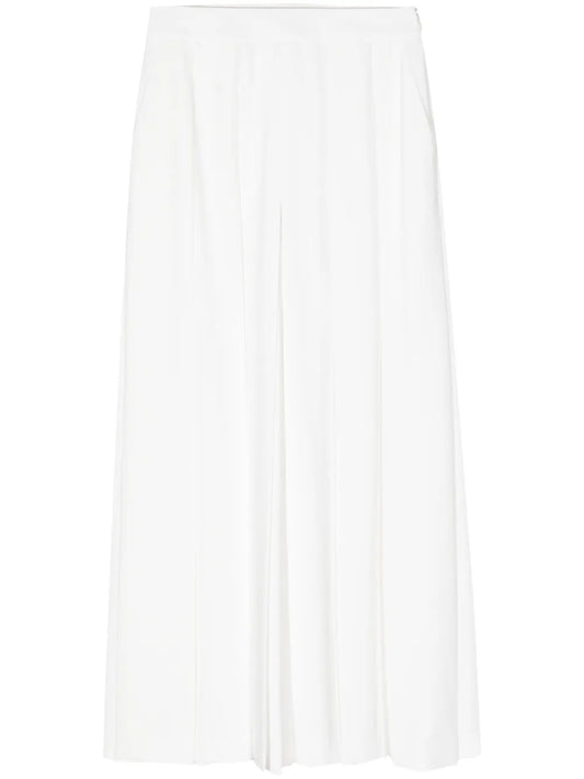 Pleated Wide-Leg Trousers