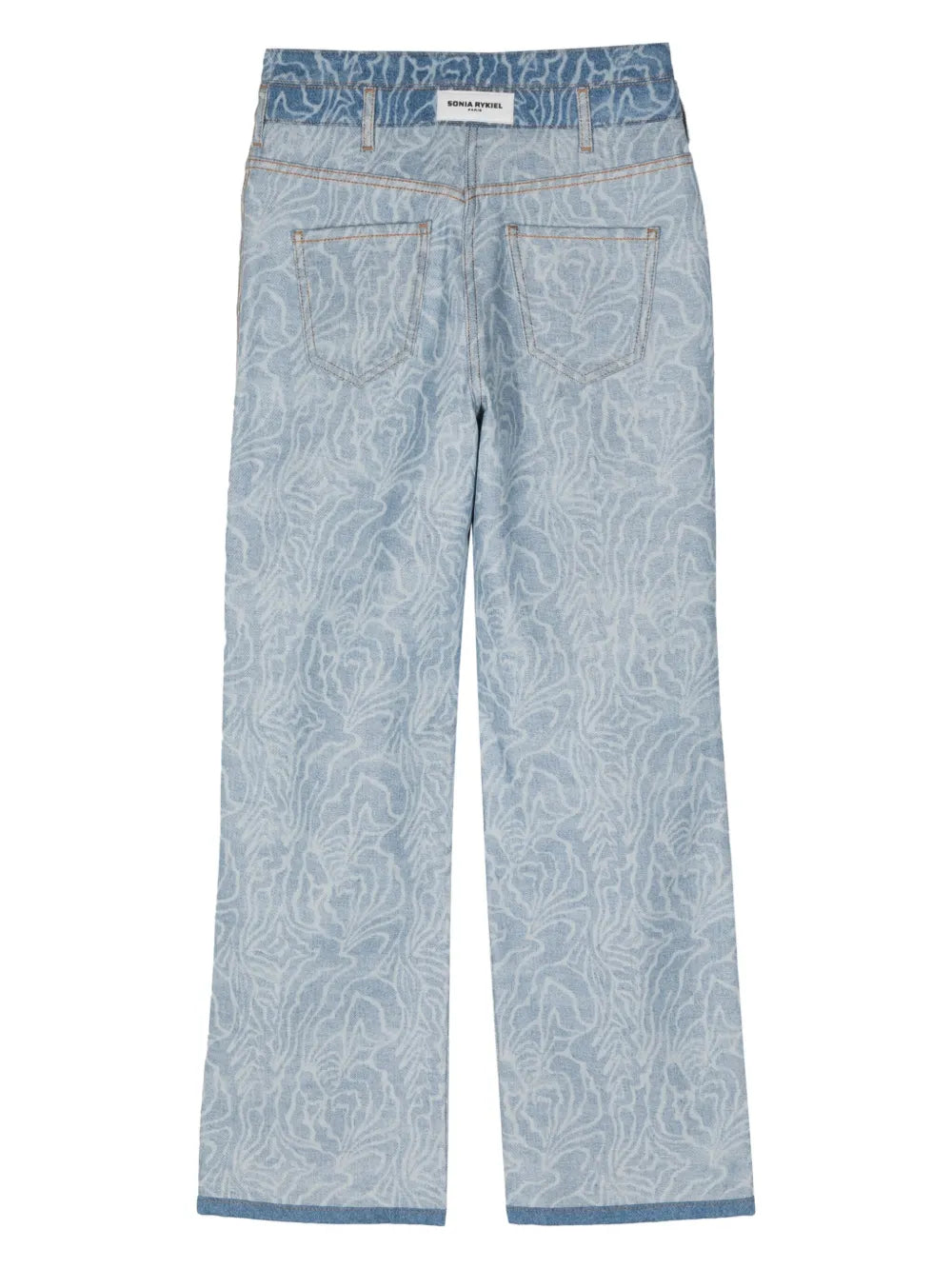 Zebra High-Rise Flared Jeans
