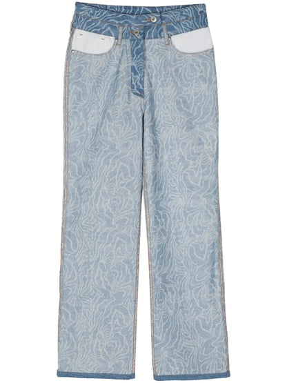 Zebra High-Rise Flared Jeans