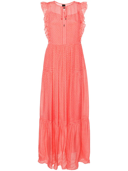 Tiered Textured Midi Dress