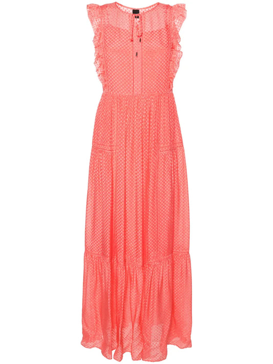 Tiered Textured Midi Dress
