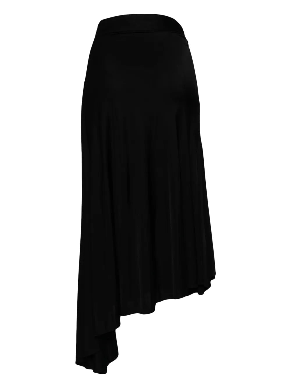 Mouth-Detail Asymmetric Skirt