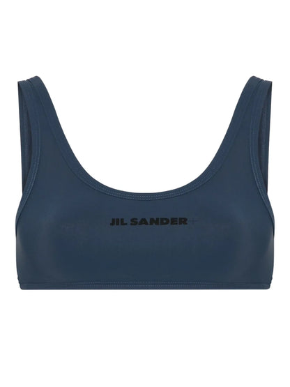 Logo-Print Bikini Top