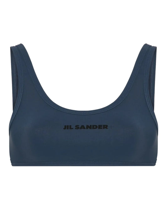 Logo-Print Bikini Top