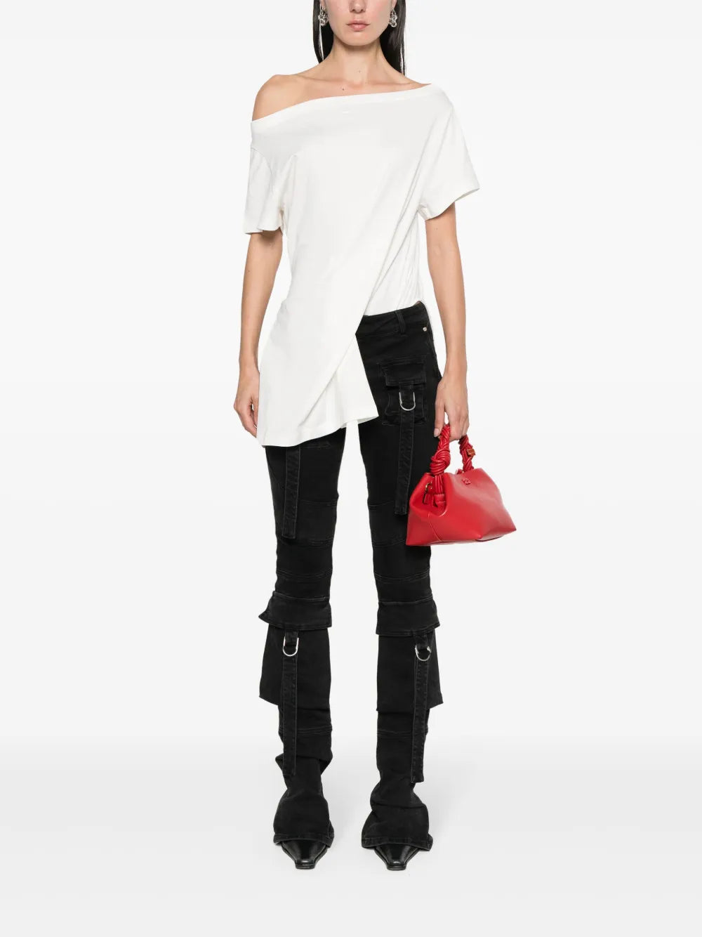 Boat-Neck Cotton Bodysuit