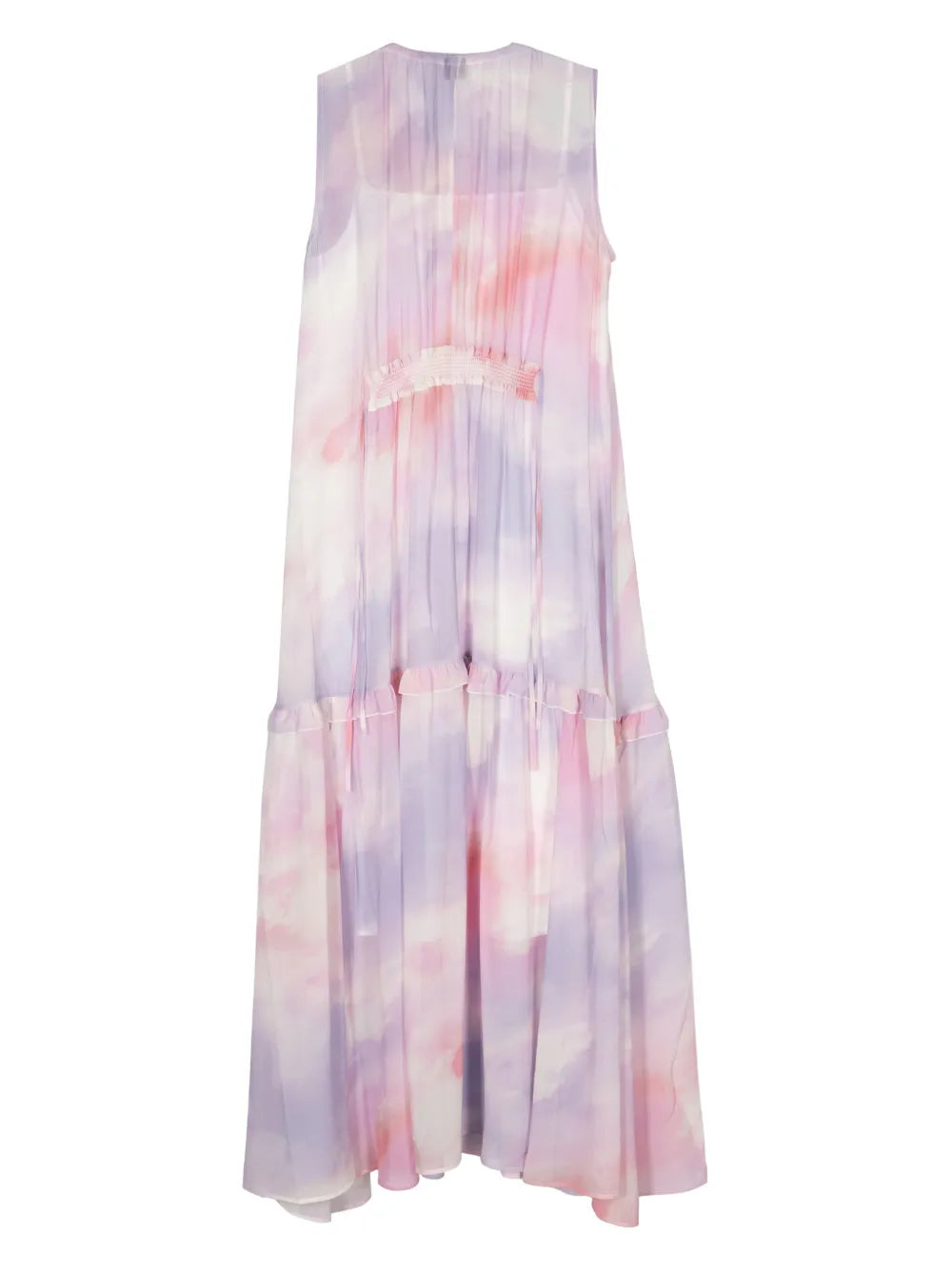 Delong Abstract-Print Midi Dress