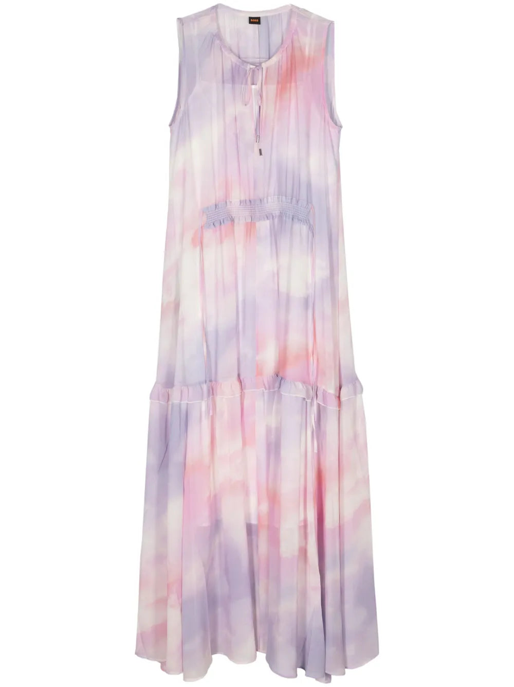 Delong Abstract-Print Midi Dress