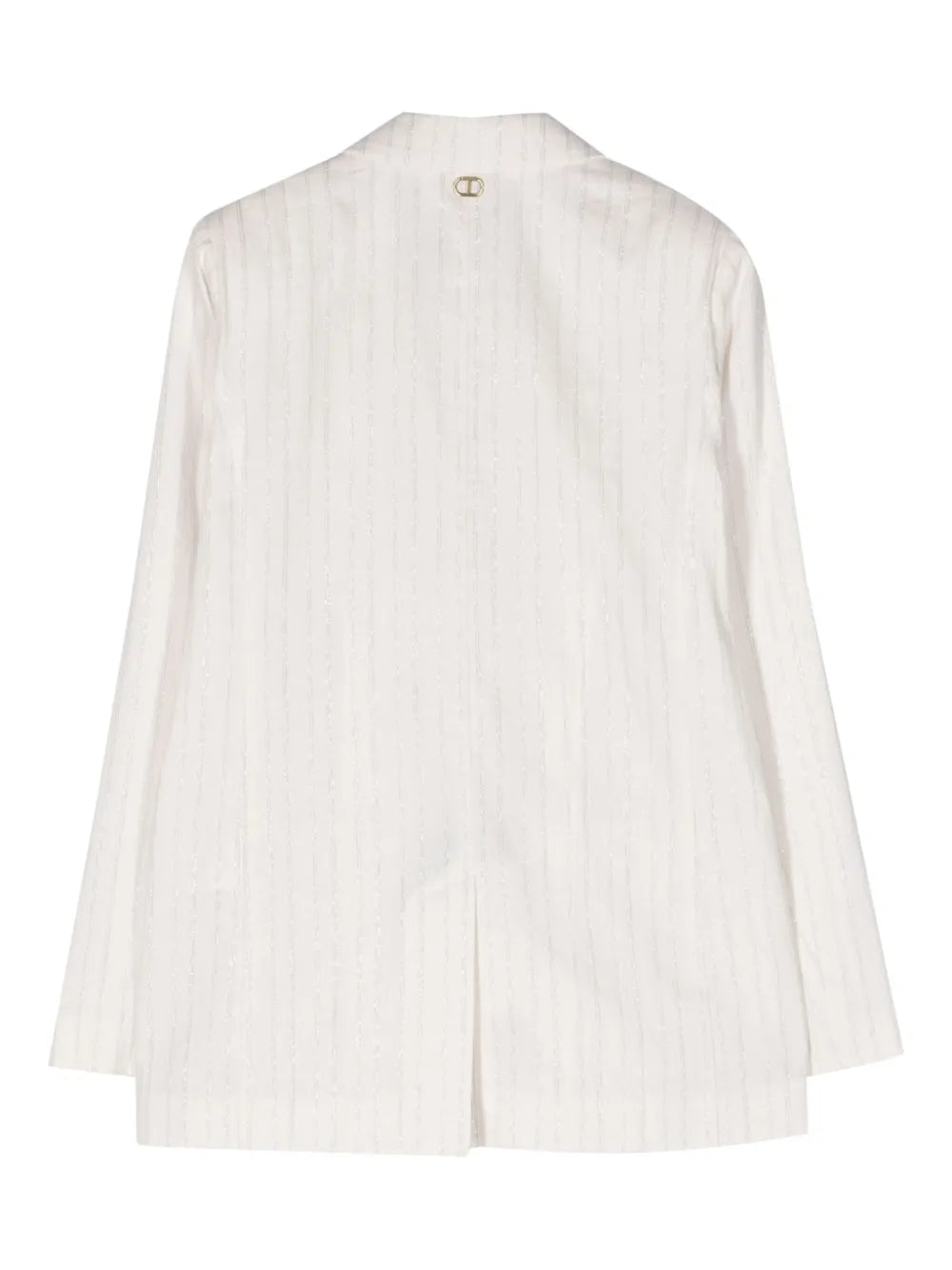 Striped Single-Breasted Blazer