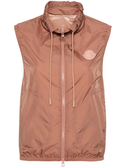 Logo-Appliqué Drawstring Vest