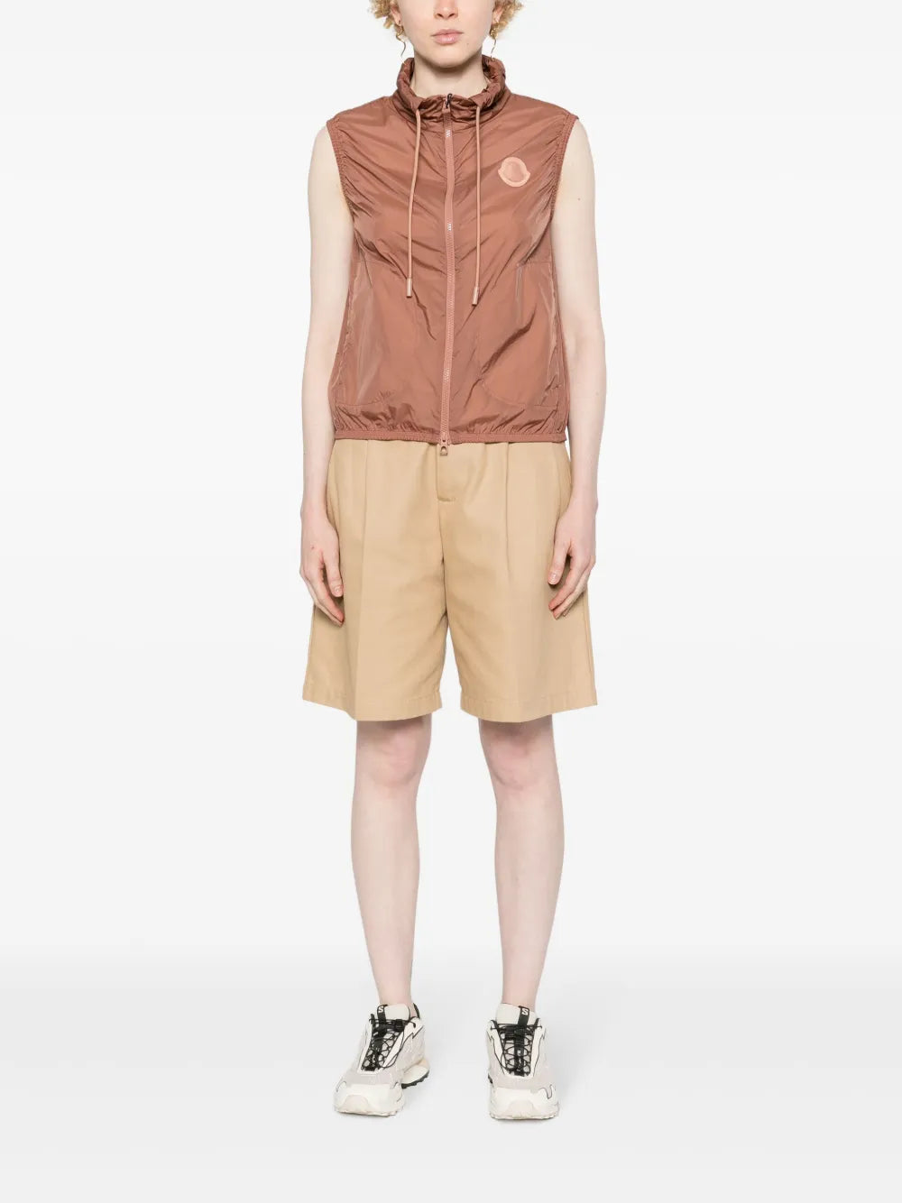 Logo-Appliqué Drawstring Vest