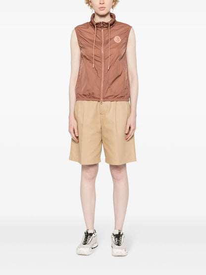 Logo-Appliqué Drawstring Vest