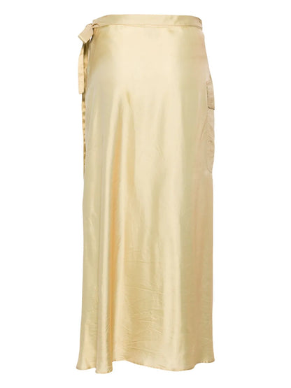 Metallic Wrap Cargo Skirt