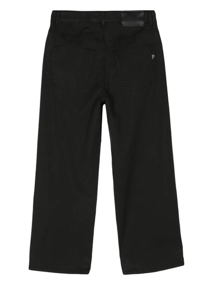 Mid-Rise Straight-Leg Trousers