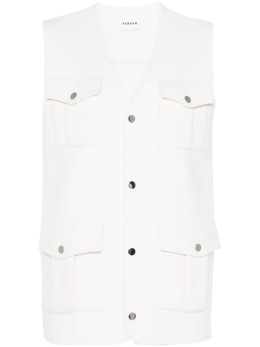 V-Neck Wool Gilet