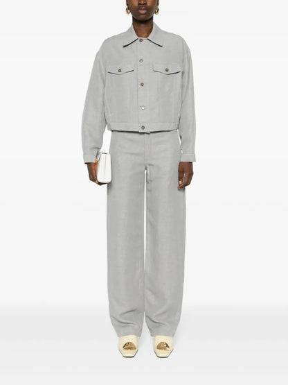 Peran Mélange Straight Trousers