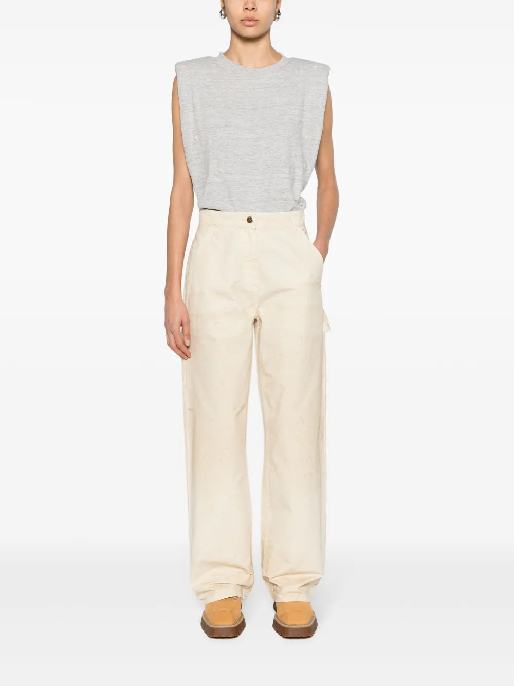 High-Waist Wide-Leg Trousers