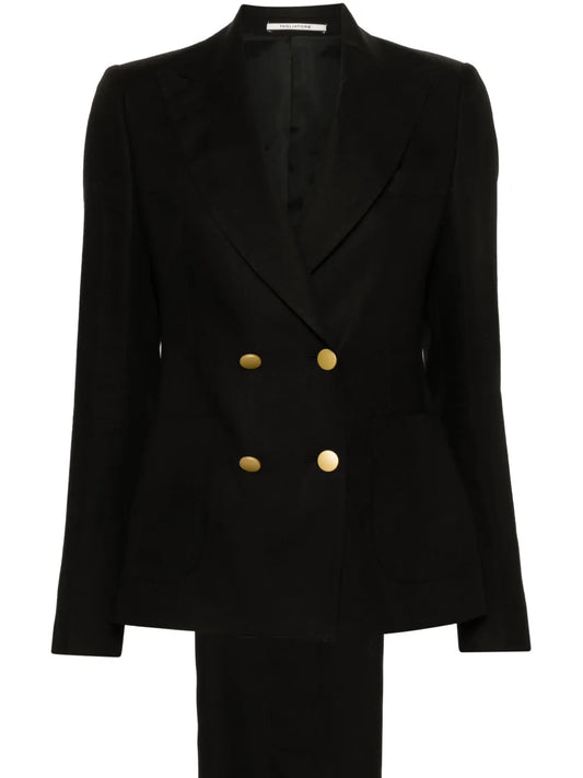 Linen Double-Breasted Suit
