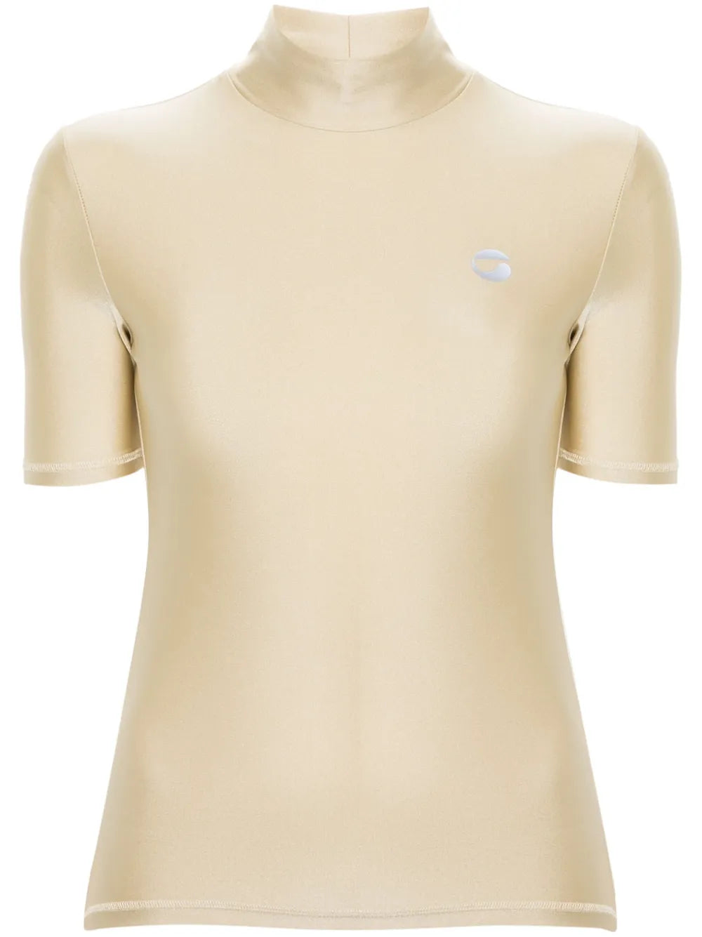 Logo-Print High-Neck T-Shirt