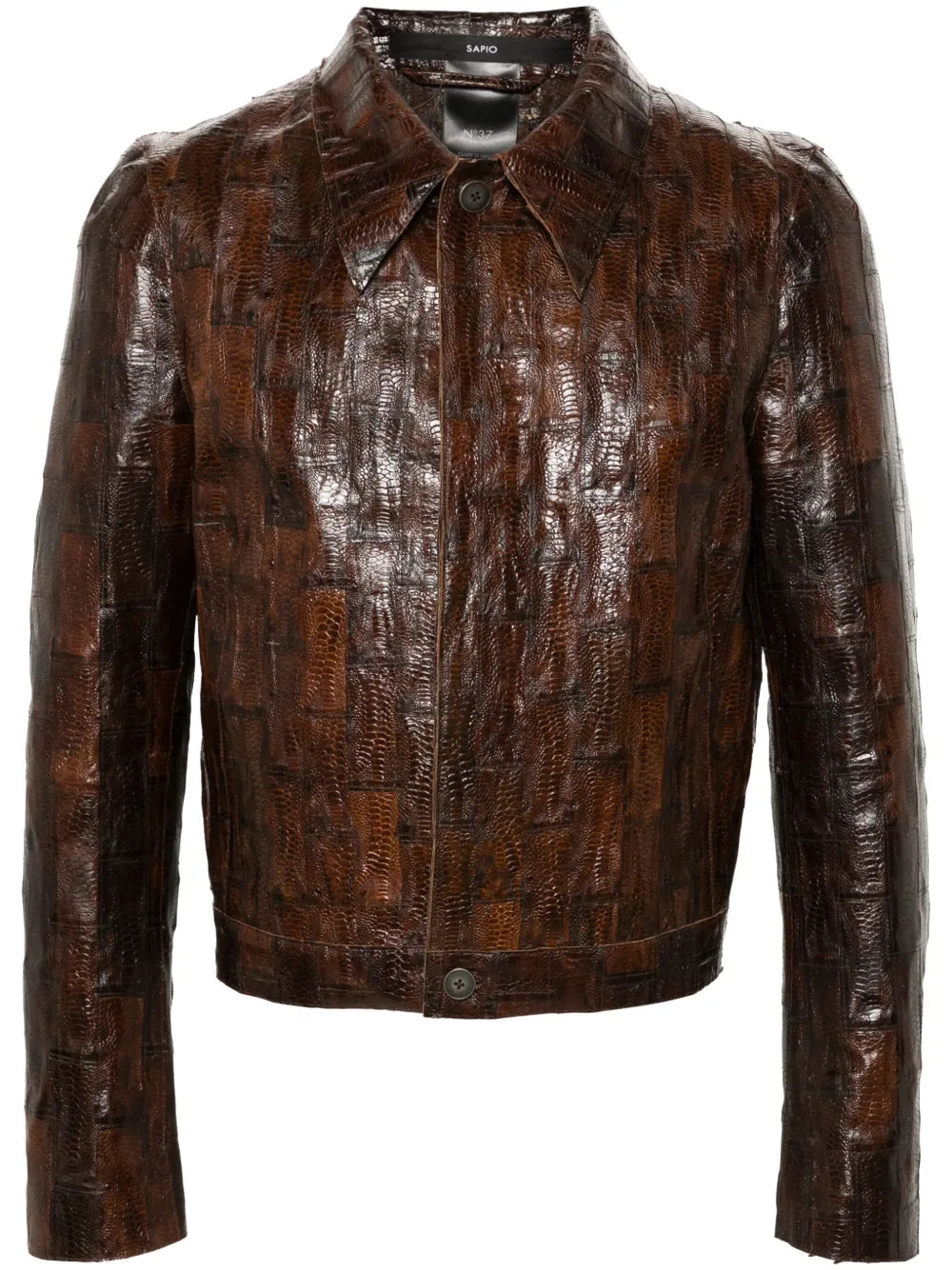 Snakeskin-Effect Jacket